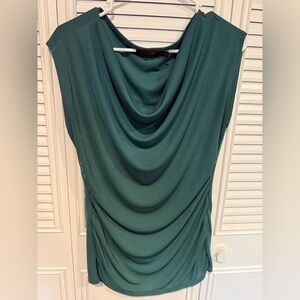 The Limited Teal Drape Blouse